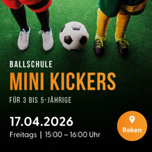 Erlebniswelt Ballschule für 3 bis 5-jährige Kinder I Mini Kickers (2026 II)