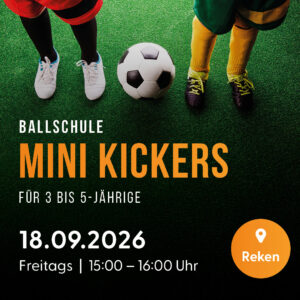 Erlebniswelt Ballschule für 3 bis 5-jährige Kinder I Mini Kickers (2026 III)